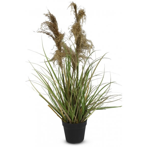 Kunstpflanze - Gras/Pampasgras H94 cm