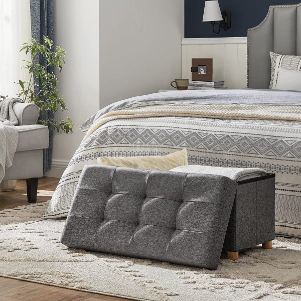 Fideli Bank mit Stauraum - Grau Fideli Bank mit Stauraum - Grau