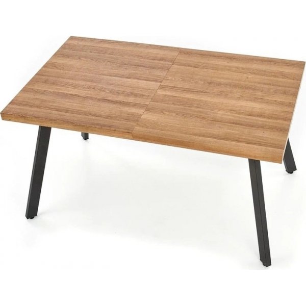 Gladwyn ausziehbarer Esstisch mit Schmetterling 160-220 x 90 cm - Walnuss/Schwarz