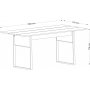 Perdita Esstisch 180 x 91 cm - Walnuss