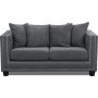 Tempel 2-Sitzer Sofa mit Nieten - Grau (Stoff)