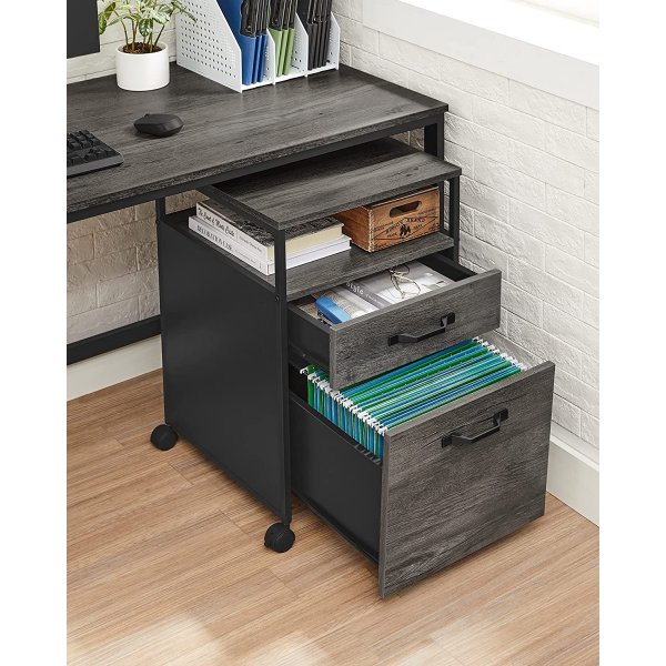 Belmont Aktenschrank - Grau/Schwarz Belmont Aktenschrank - Grau/Schwarz