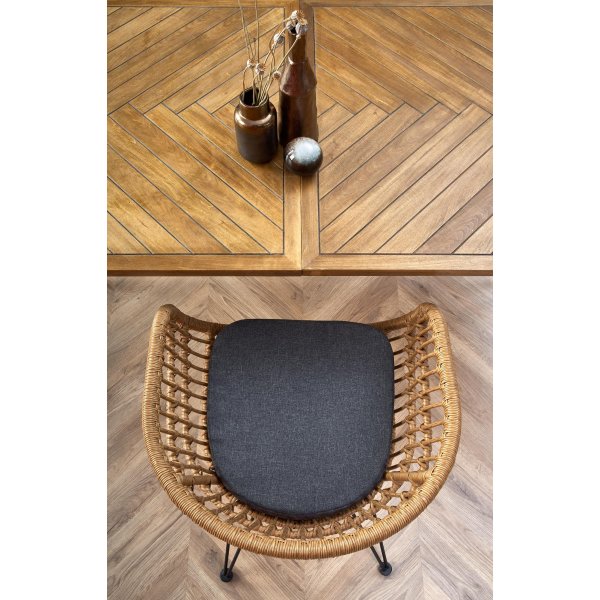 Santos ausziehbarer Esstisch 90x180-240 cm - Wabe/Schwarz Santos ausziehbarer Esstisch 90x180-240 cm - Wabe/Schwarz