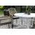 Scottsdale Outdoor-Essgruppe um Tisch mit 4 Ystad-Gestellsthlen - Grau/Beige/Wei