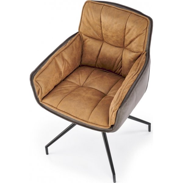 Cadeira Esszimmerstuhl 523 - Braun/Schwarz