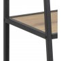 Seaford Leiterregal 77x138 cm - Eiche/schwarz