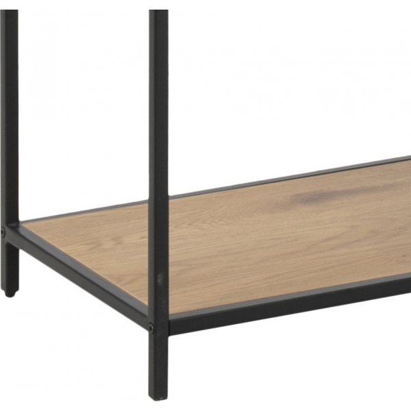 Seaford Bcherregal 114x185 cm - Eiche/schwarz