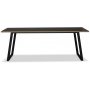 Edge Esstisch 240x90 - Schwarzes Hochdrucklaminat (HPL)
