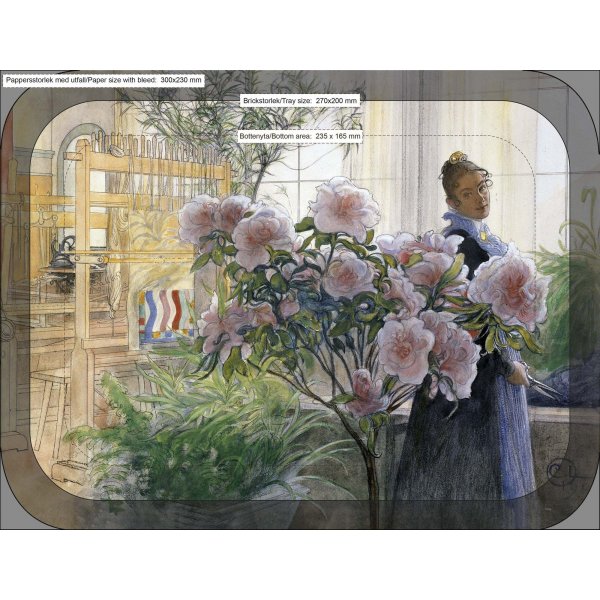 Azaleentablett 20 x 27 cm - Multi