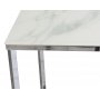 Palasso Couchtisch 110 cm - Chrom/Leichte Marmorierung + Fleckentferner fr Mbel