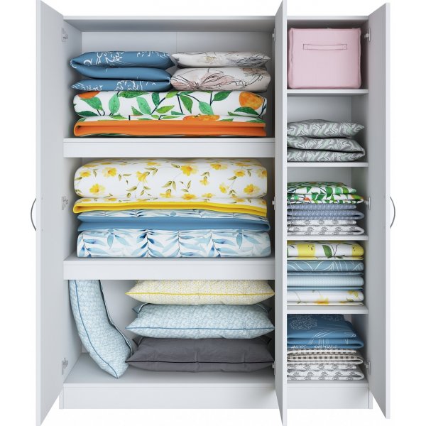 Baden Kleiderschrank 5 - Weiß Baden Kleiderschrank 5 - Weiß