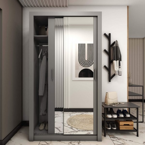 Einar Kleiderschrank 18 - Grau