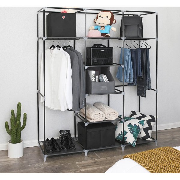 Kleiderschrank Katerina 150 x 175 cm - Schwarz Kleiderschrank Katerina 150 x 175 cm - Schwarz