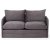 Saga 2-Sitzer-Schlafsofa XL - Grau