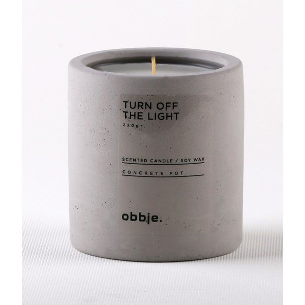 Turn Off The Light Duftkerze groß - Grau Turn Off The Light Duftkerze groß - Grau