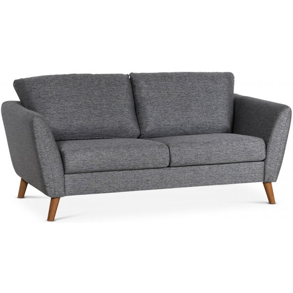 Country 2-Sitzer Sofa - Grau (Stoff) Country 2-Sitzer Sofa - Grau (Stoff)
