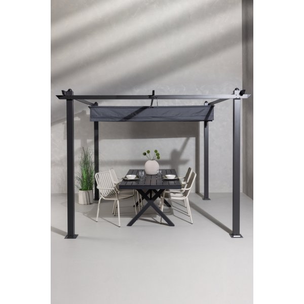 Lazio-Pergola 248 x 295 x 295 cm - Grau