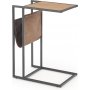 Kompakter Beistelltisch 47 x 33 cm - Eiche/Schwarz