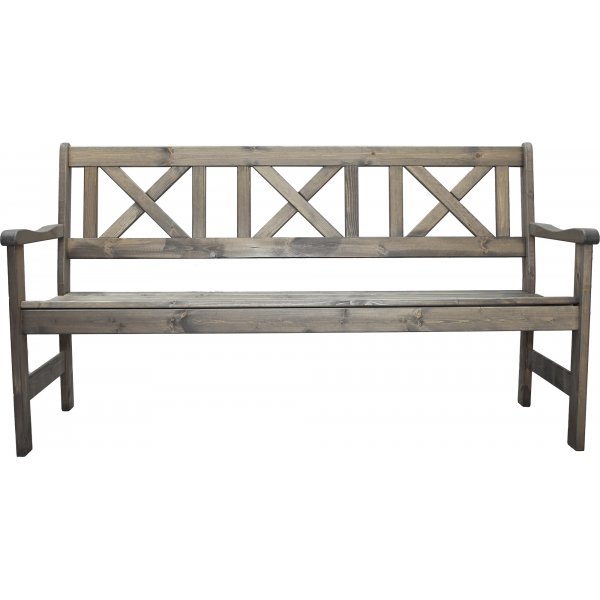 Bollns Gartenbank 3-Sitzer - Grau + Textilreinigung fr Mbel