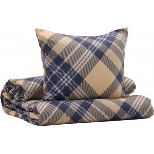 Aurora Bettgarnitur 200 x 150 cm - Wei/Beige/Blau