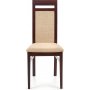Emily Stuhl - Walnuss dunkel/Beige