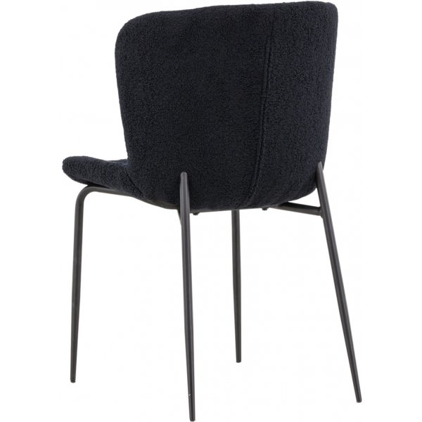 Modesto Esszimmerstuhl - Schwarzer Teddy