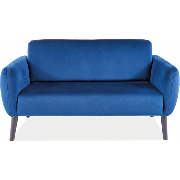 Elsa 2-Sitzer-Sofa - Blauer Samt