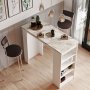 Style Stehtisch 120 x 51,6 cm - Wei/Marmor