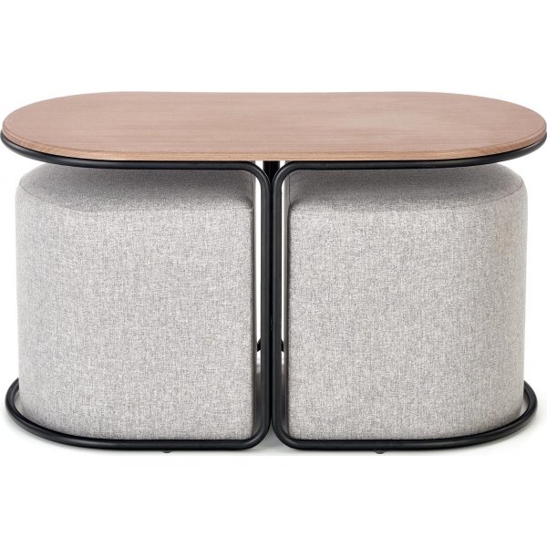 Rodeo Couchtisch 88 x 43 cm - Craft Eiche/schwarz Rodeo Couchtisch 88 x 43 cm - Craft Eiche/schwarz