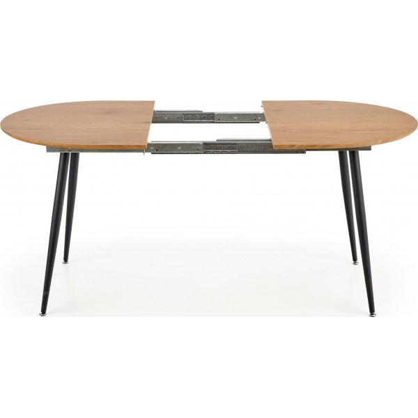 Rocky Esstisch 120-160 cm - Eiche/schwarz