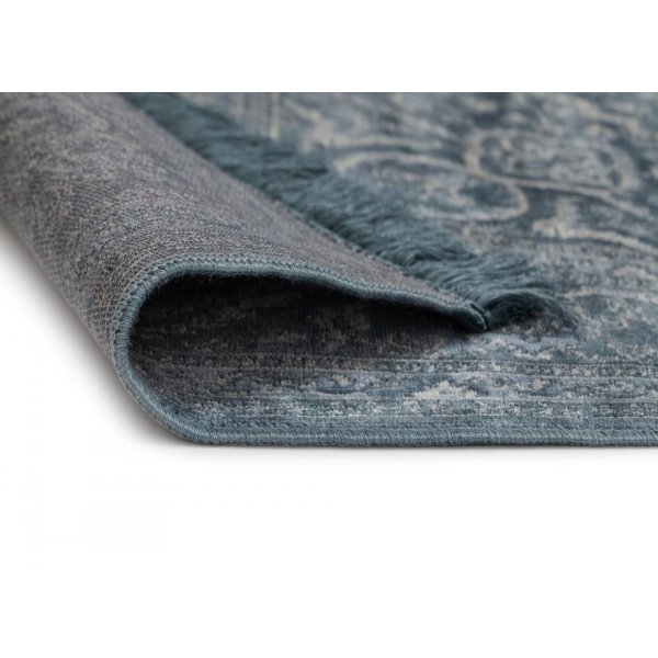 Viskoseteppich Casablanca Kashan - blau