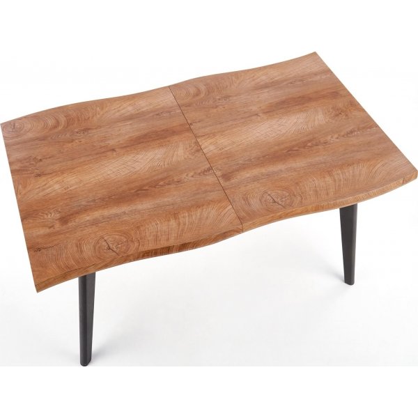 Horst Esstisch 120-180 x 80 cm - Eiche/Schwarz