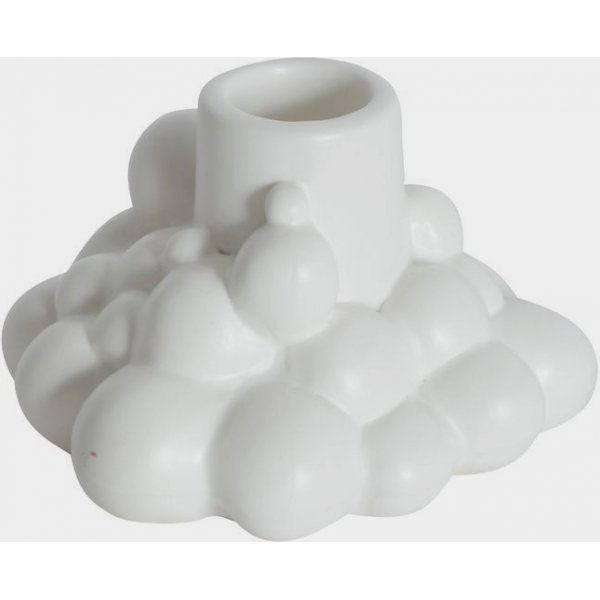 Sprudelnder Kerzenhalter 8 cm - Wei