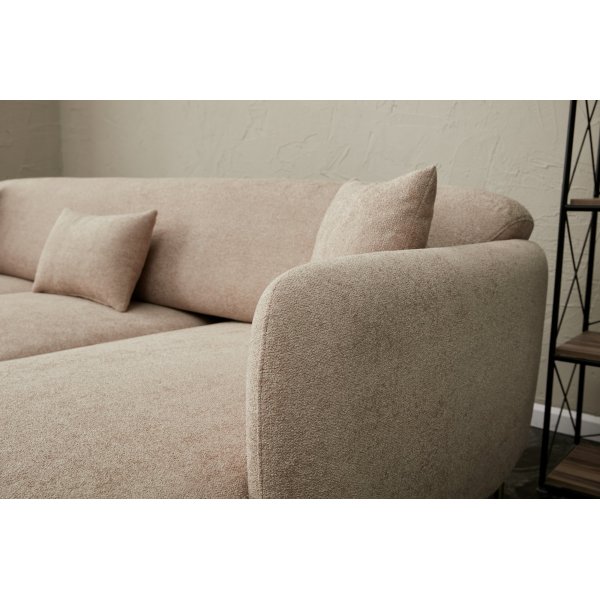 Simena Diwansofa links - Beige/Gold Simena Diwansofa links - Beige/Gold