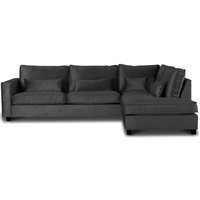 Adore Loungesofa XL offener Abschluss rechts - Silbergrau (Samt) Adore Loungesofa XL offener Abschluss rechts - Silbergrau (Samt)