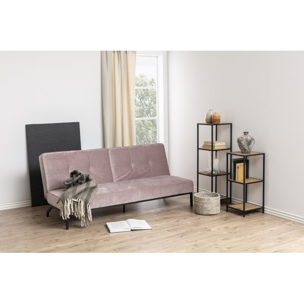 Seaford Bcherregal 35x82 cm - Eiche/schwarz