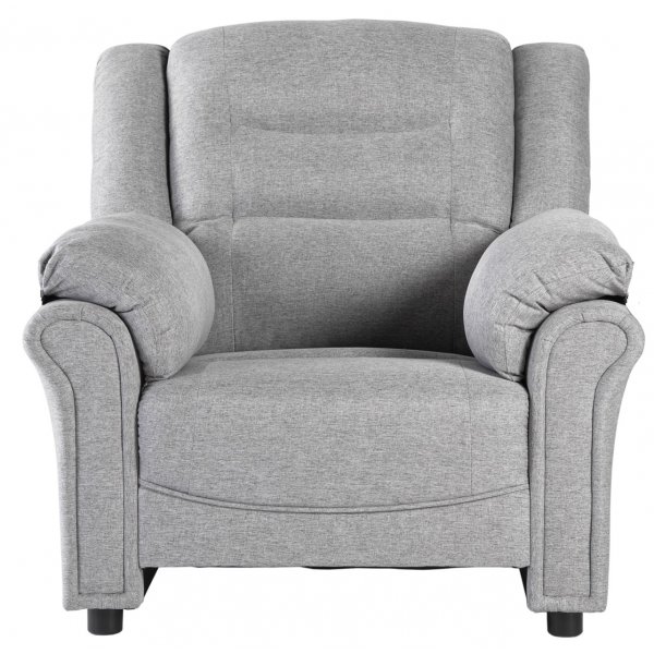 Vera-Sessel aus grauem Stoff