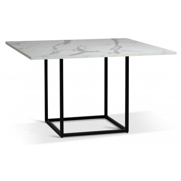 Sintorp Esstisch 120 cm - Weier Marmor (Exklusiver Marmor) + Fleckentferner fr Mbel