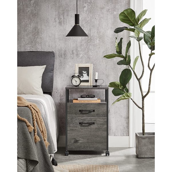 Belmont Aktenschrank - Grau/Schwarz Belmont Aktenschrank - Grau/Schwarz