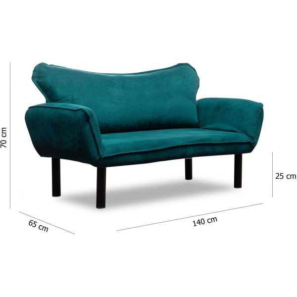 Chatto 2-Sitzer Schlafsofa - Blau Chatto 2-Sitzer Schlafsofa - Blau