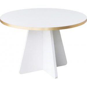 Mushroom Couchtisch 60 cm - Gold/Wei