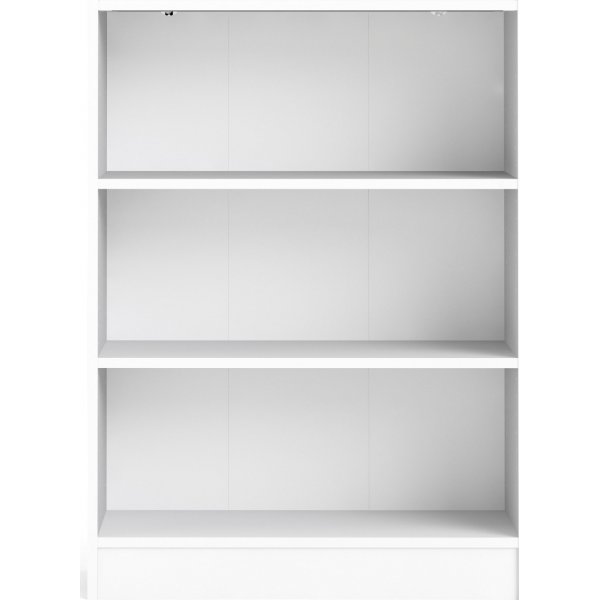 Einfaches niedriges und breites B�cherregal - Wei�