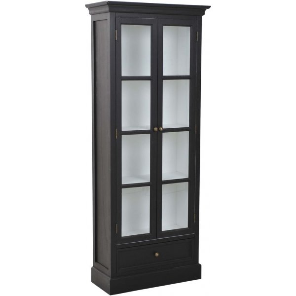 Holmby Vitrinenschrank - schwarz/wei