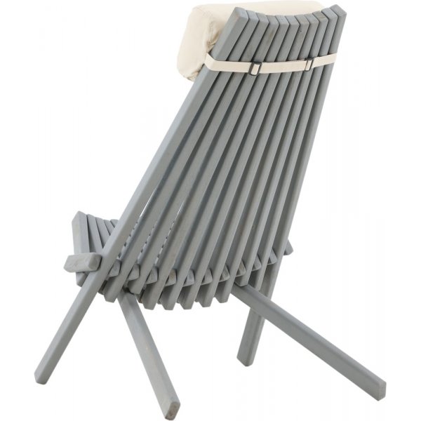 Asta Loungesessel - Dunkelgrau/Offwhite