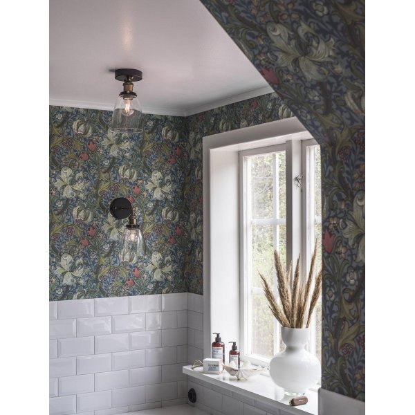 Lambda Wandleuchte - Schwarz/Messing Lambda Wandleuchte - Schwarz/Messing