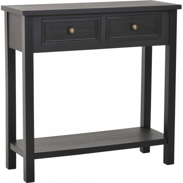 Holmby Konsolentisch - Esche schwarz furniert + M�belf��e