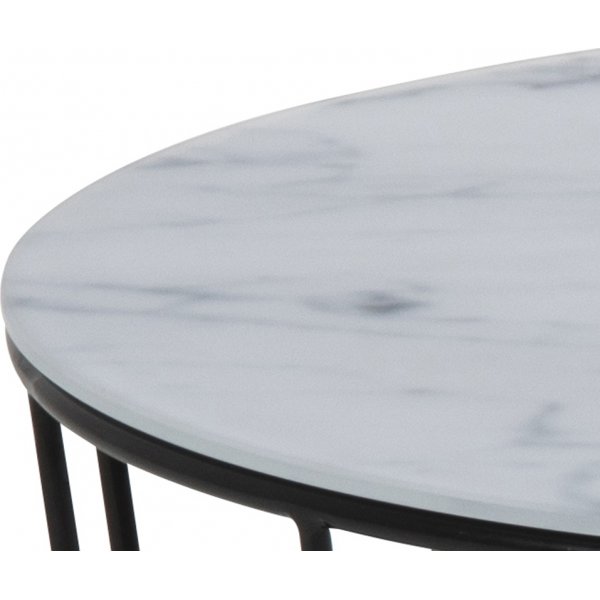 Sunmoon Couchtisch Ø58/76 cm - Weiß Sunmoon Couchtisch Ø58/76 cm - Weiß