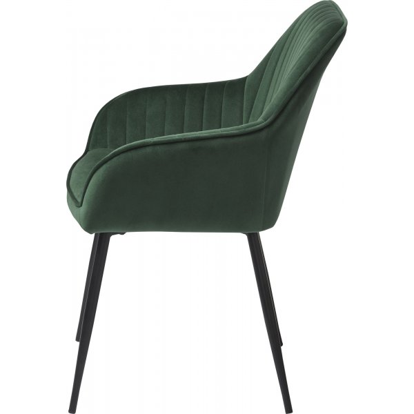 Boston-Sessel aus grnem Samt