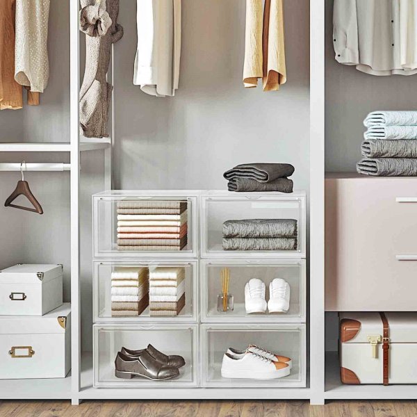 Kenan Aufbewahrungsbox 36x28 cm, 6er-Pack - Transparent Kenan Aufbewahrungsbox 36x28 cm, 6er-Pack - Transparent