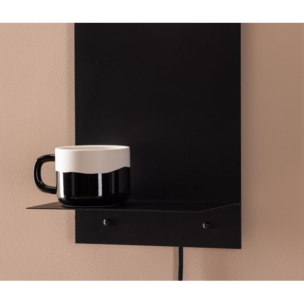 Troyes Wandleuchte - Schwarz/Wei